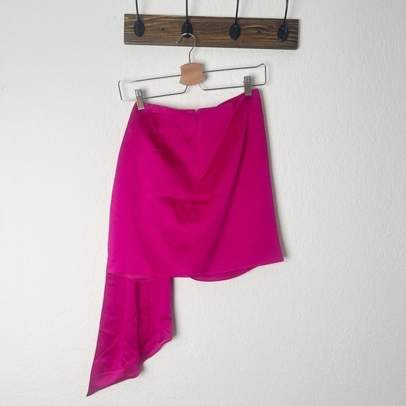 Jonathan Simkhai Mae asymmetric-hem satin mini skirt - Picture 5 of 9